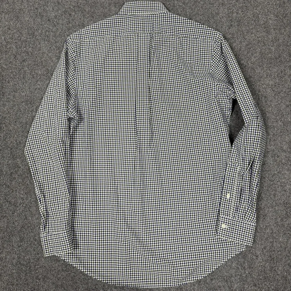 Polo Ralph Lauren Men's Gingham Check Button Down Shirt Blue Green Medium